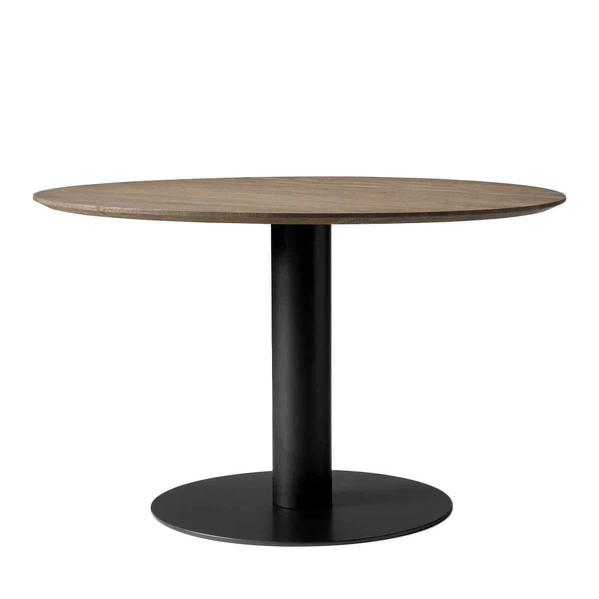 In Between Table SK12 Ø120 Smoked Oak-Matt Black - view 1
