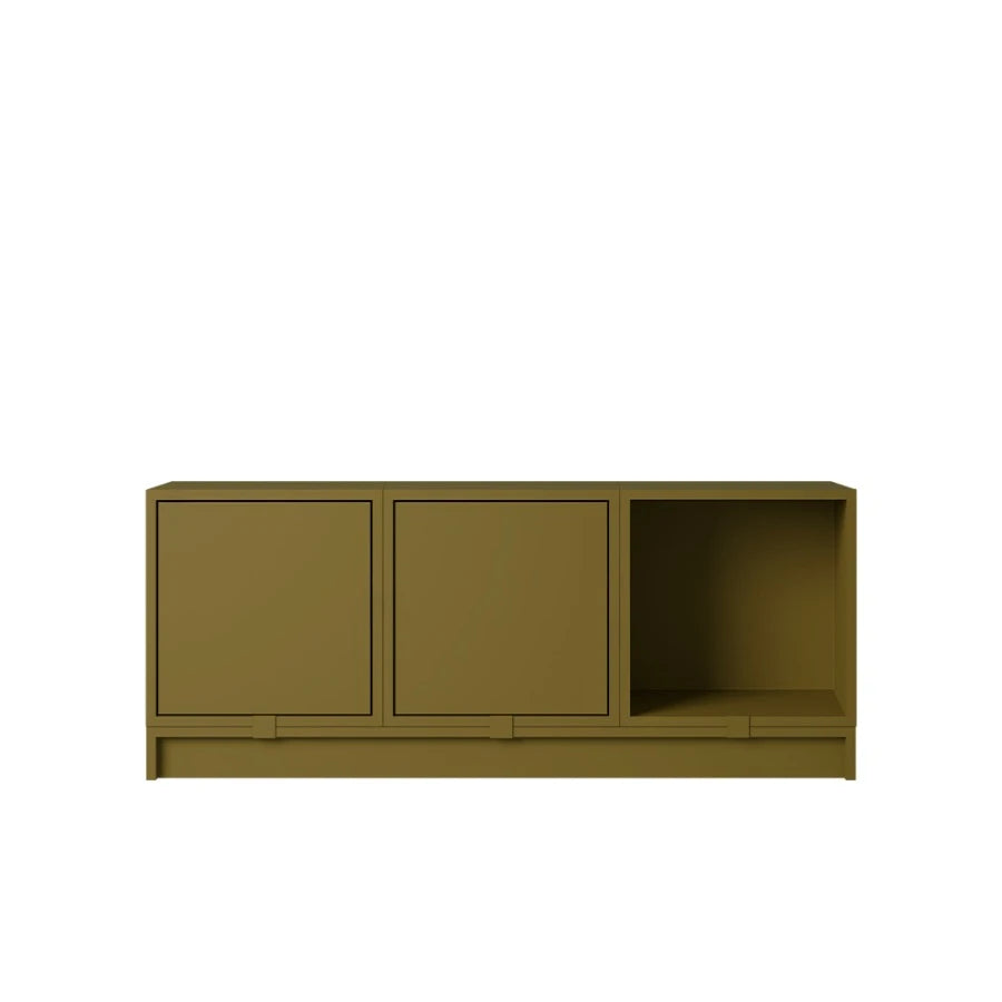 Stacked Storage Hallway Brown Green - view 1