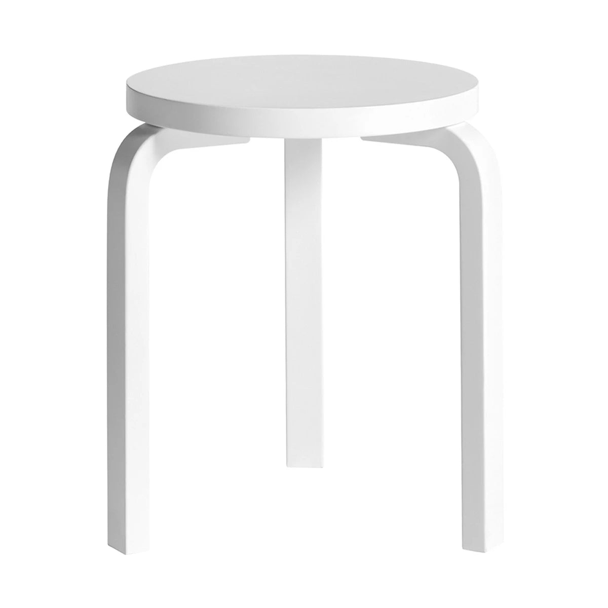 Stool 60 White Lacquered - view 1