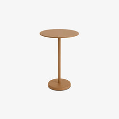 Linear Steel Cafe Table Burnt Orange - view 1
