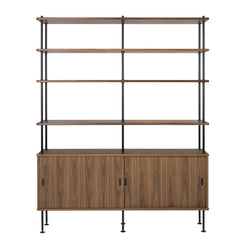 BM0253 Walnut 5-Tier Shelving Unit H - view 1