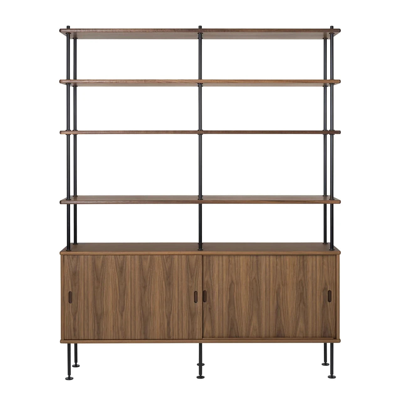 BM0253 Walnut 5-Tier Shelving Unit H - view 1