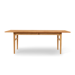 CH327 Teak Oak Oil Dining Table W2480 - view 1