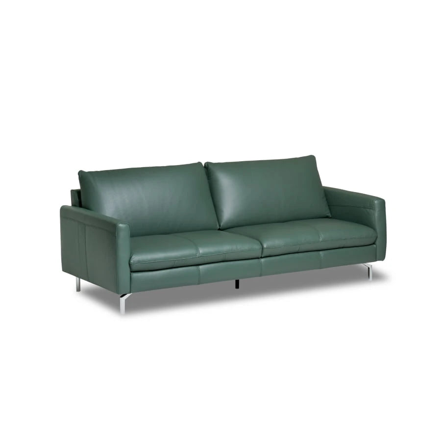 Primura Leather Minimal 3-Seater Sofa - view 1