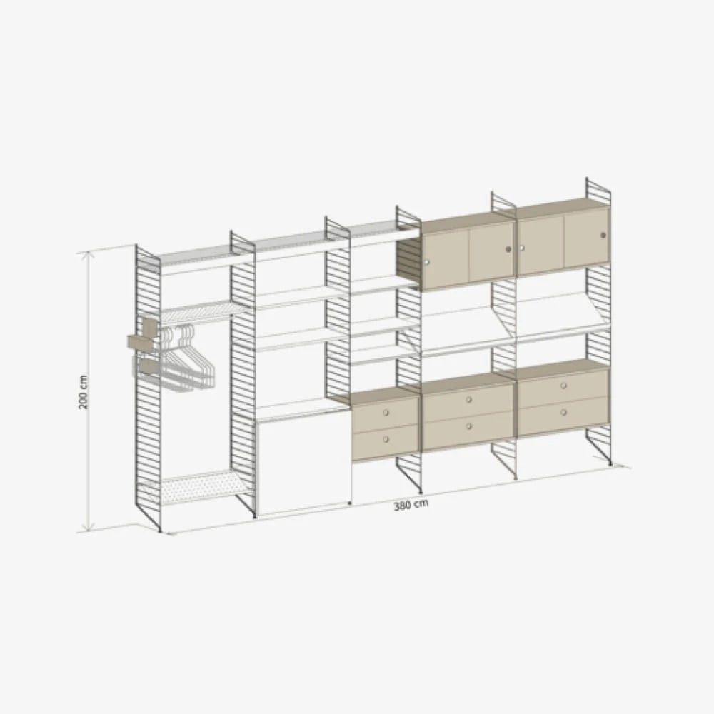 STRING SYSTEM MODULE 12 Shelf - view 1