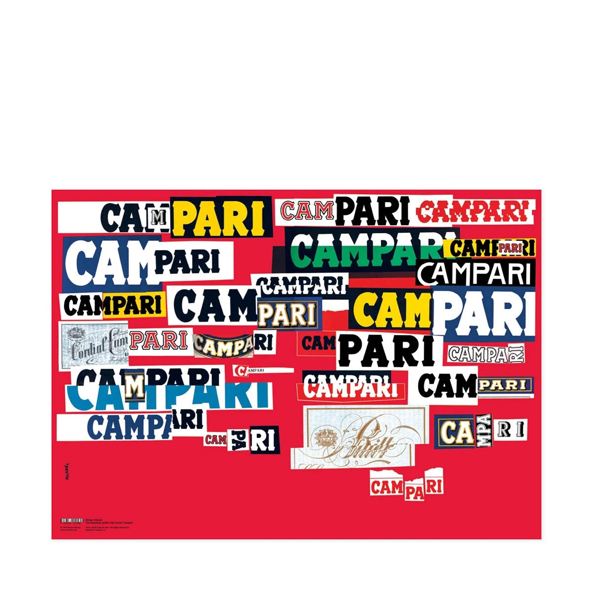 Campari Poster by Bruno Munari 70 x 50 - view 1