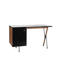 62 Desk Walnut/Black - view 1