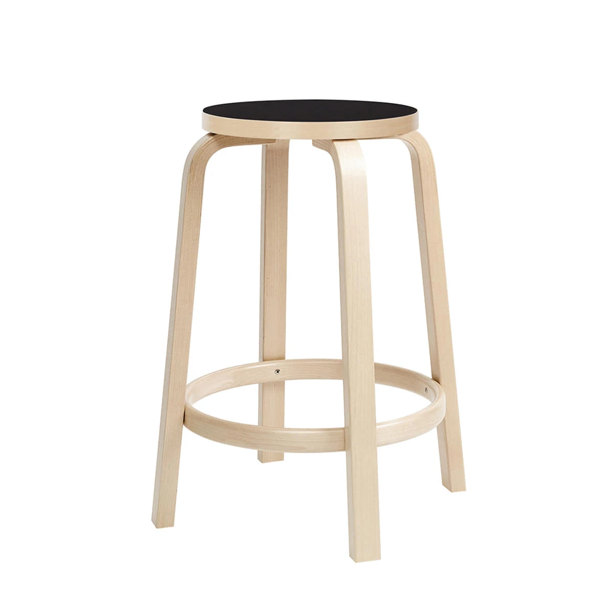 Stool 64 Black-Birch - view 1