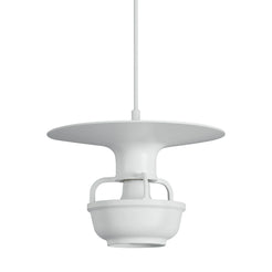 Kori Pendant Light white with disc shade - view 1