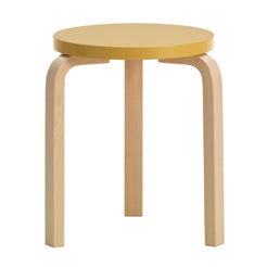Stool 60 Birch Sun Yellow - view 1