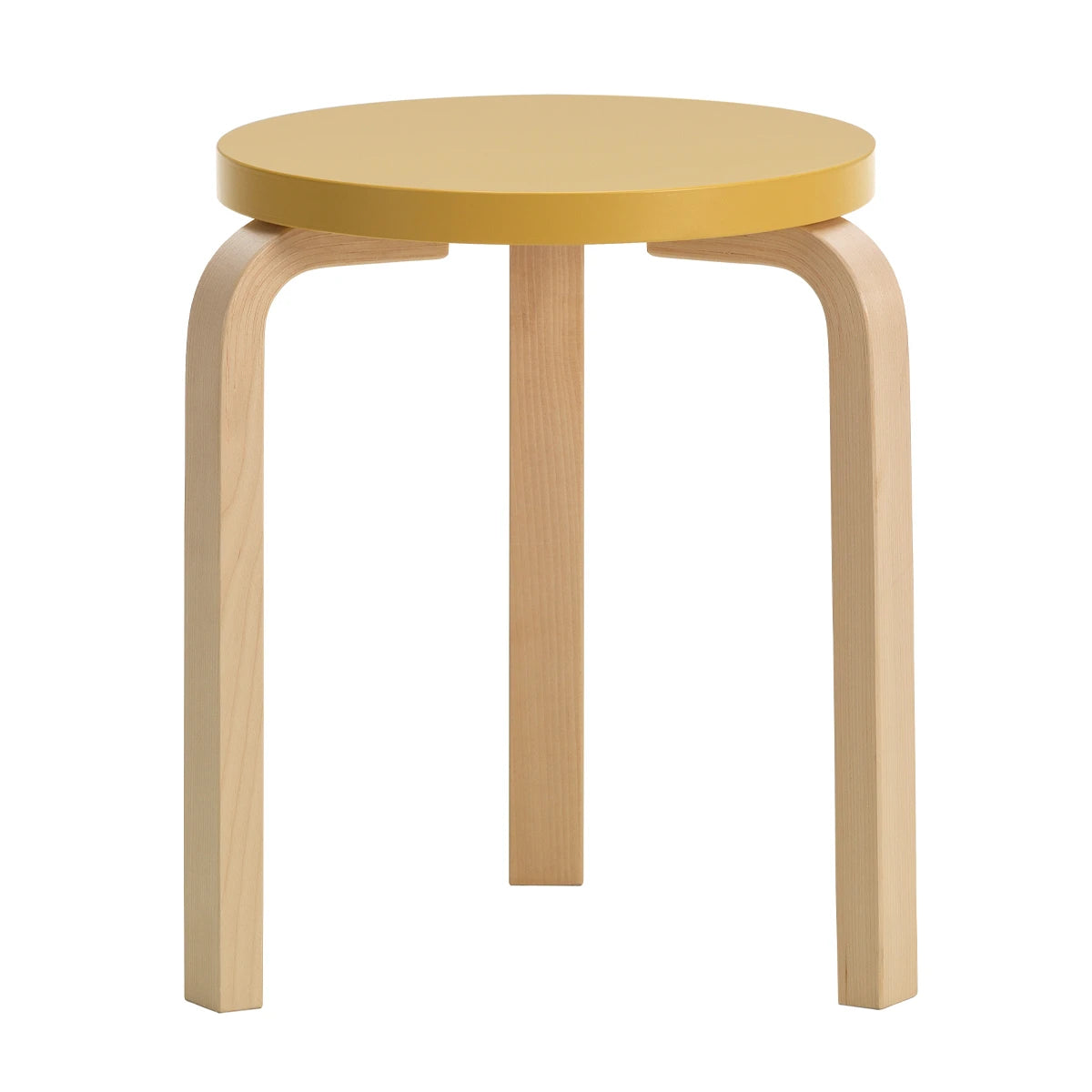 Stool 60 Birch Sun Yellow - view 1