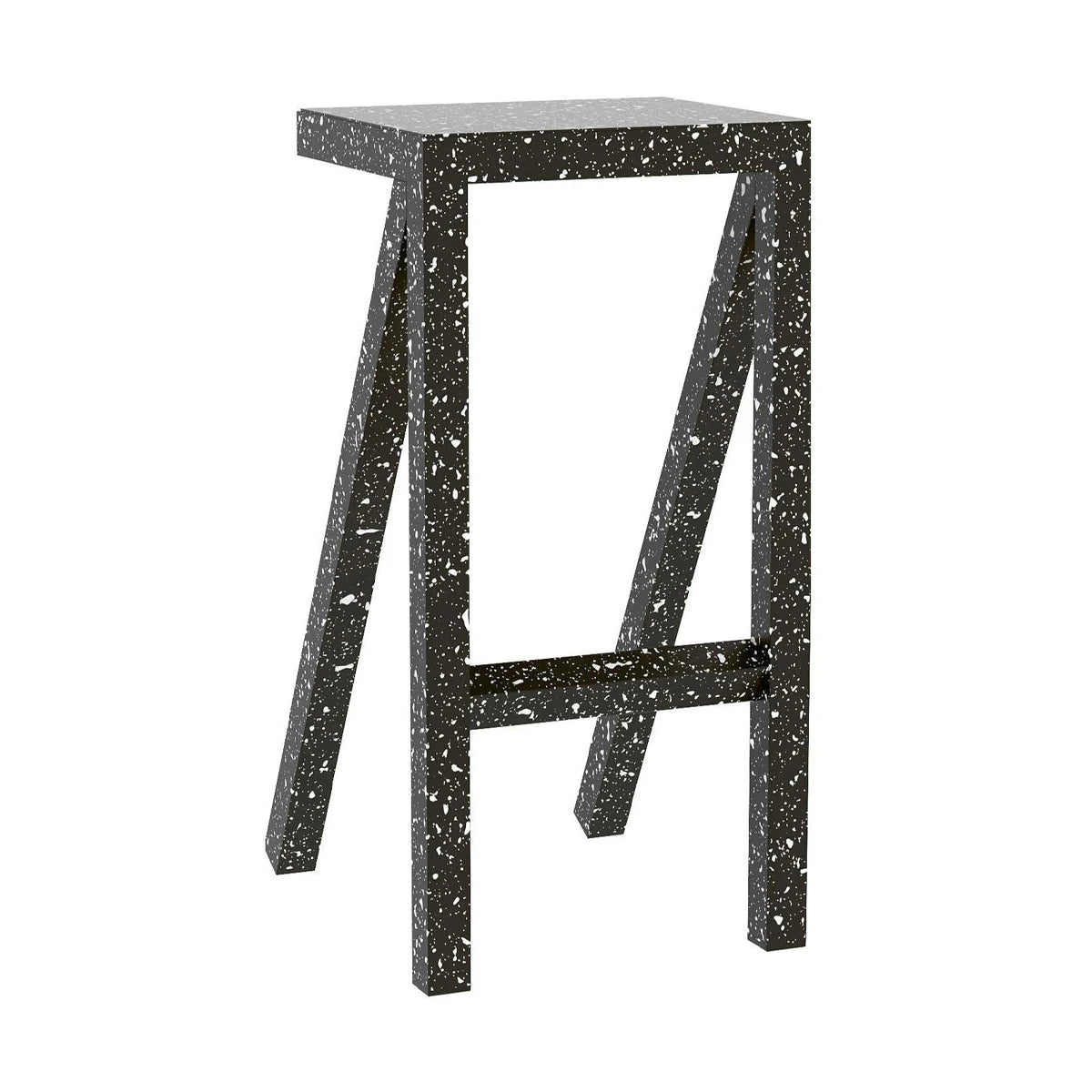Bureaurama Stool Black Splattered H.74 - view 1