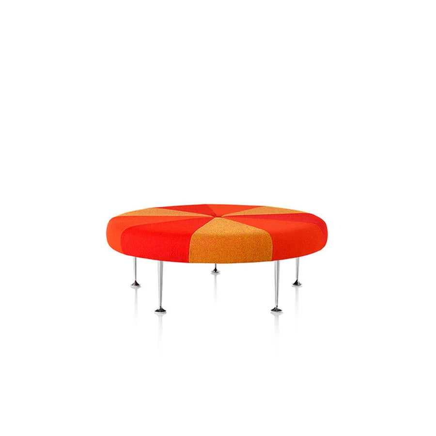Girard Color Wheel Ottoman (Orange) - view 1