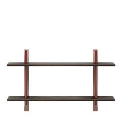 Rayonnage Mural Japanese red-Dark Solid Oak - view 1