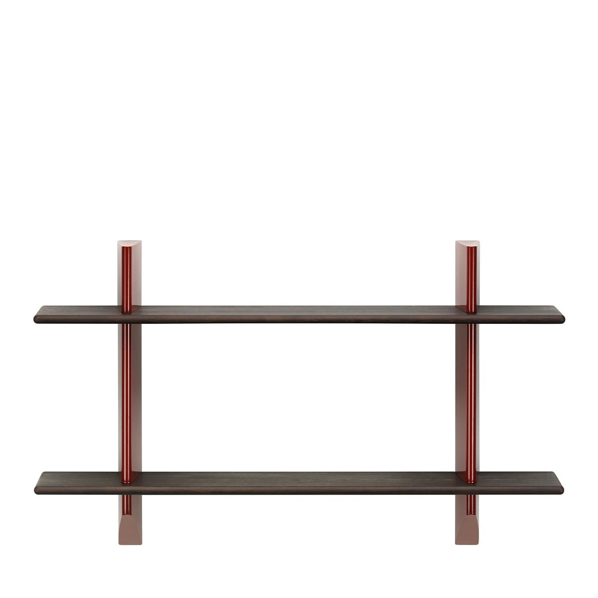 Rayonnage Mural Japanese red-Dark Solid Oak - view 1