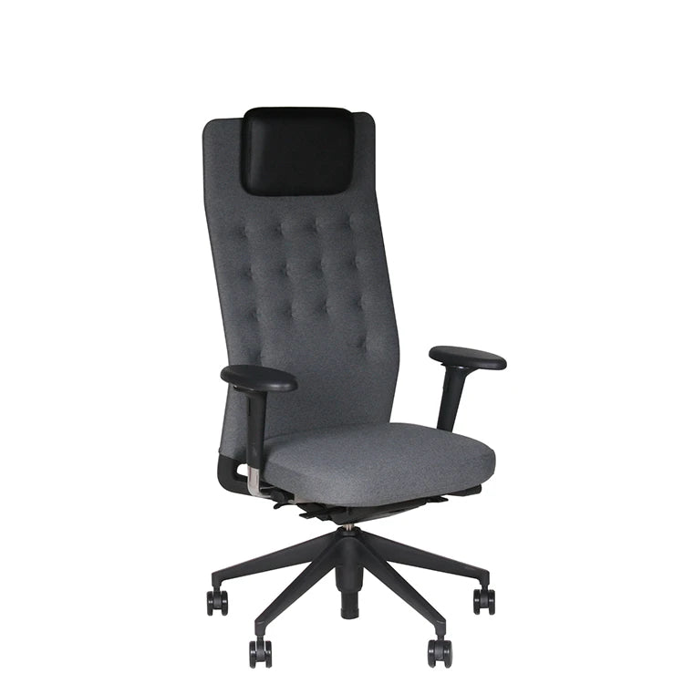 ID Trim L 3D Plano Sierra Grey Nero Basic Dark Full Option Office Chair - view 1