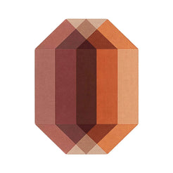 Diamond Orange Wine Rug - view 1