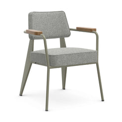 Fauteuil Direction Cream Sierra Grey Nubia Prouve Gris Vermeer - view 1