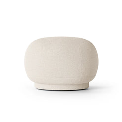 Rico Bouclé Off-White Ottoman - view 1