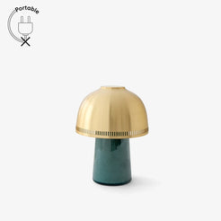 Raku Portable Lamp SH8 Blue Green/Brass - view 1