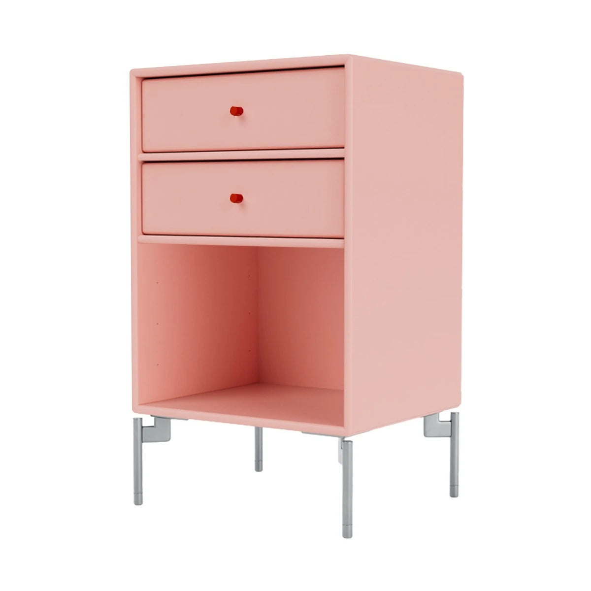 Sideboard 2 ruby- rosehip handle-chrome leg - view 1