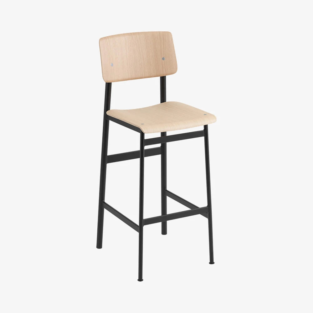 LOFT BAR STOOL 75 cm BLACK - view 1