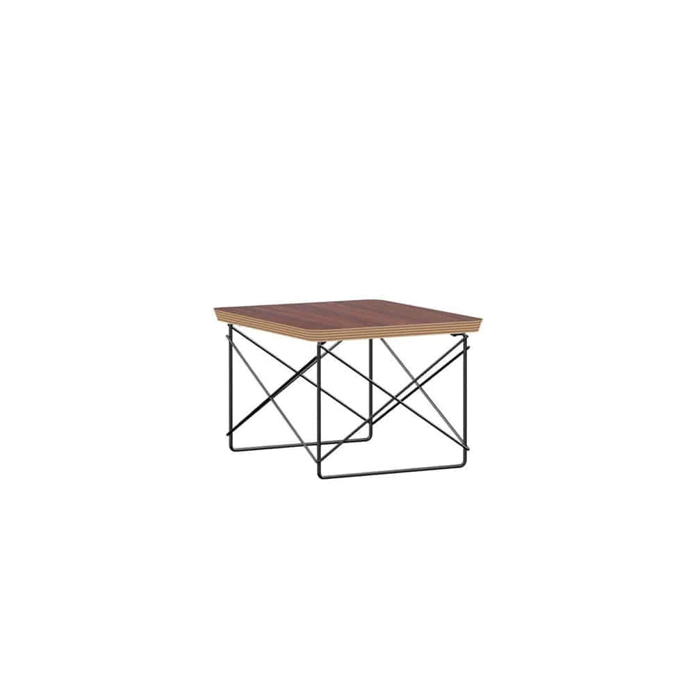 Eames Wire Base Low Table (Walnut/Black) - view 1
