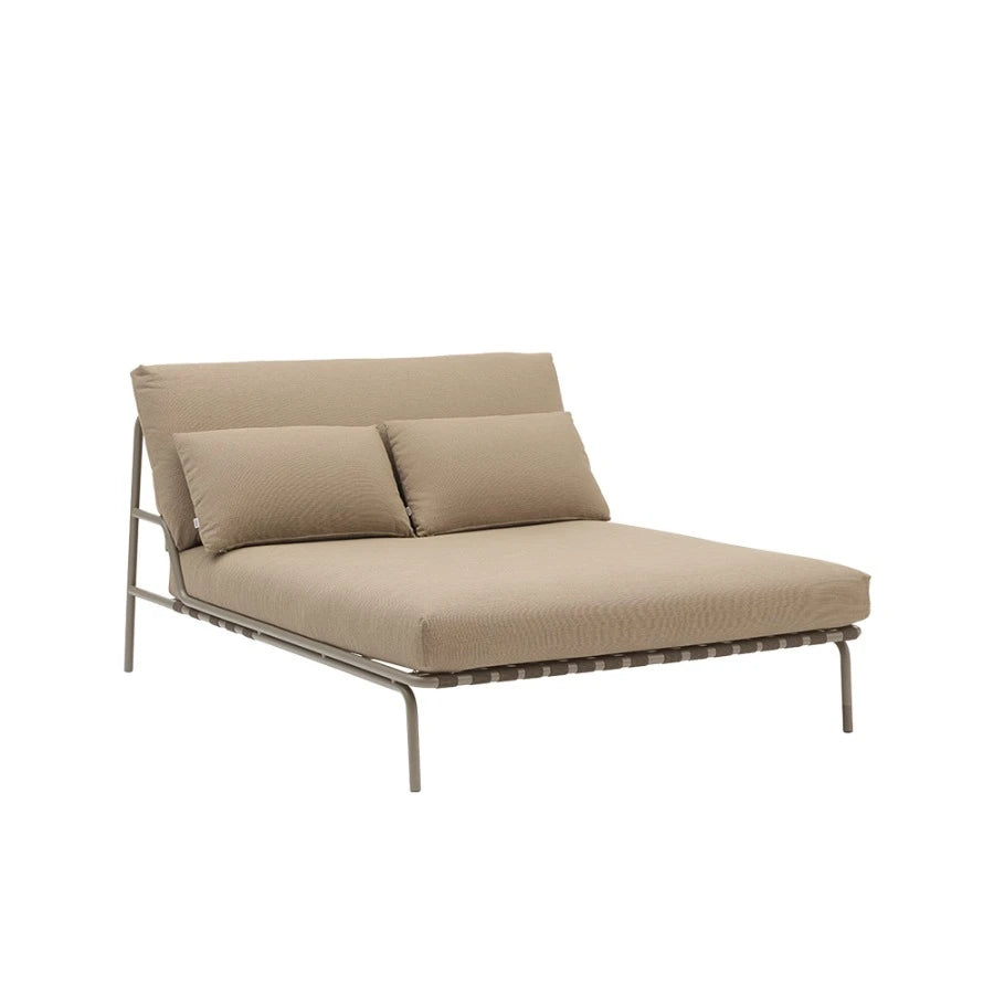 Settle Outdoor Lounge Bed Taupe/Weave5 - view 1