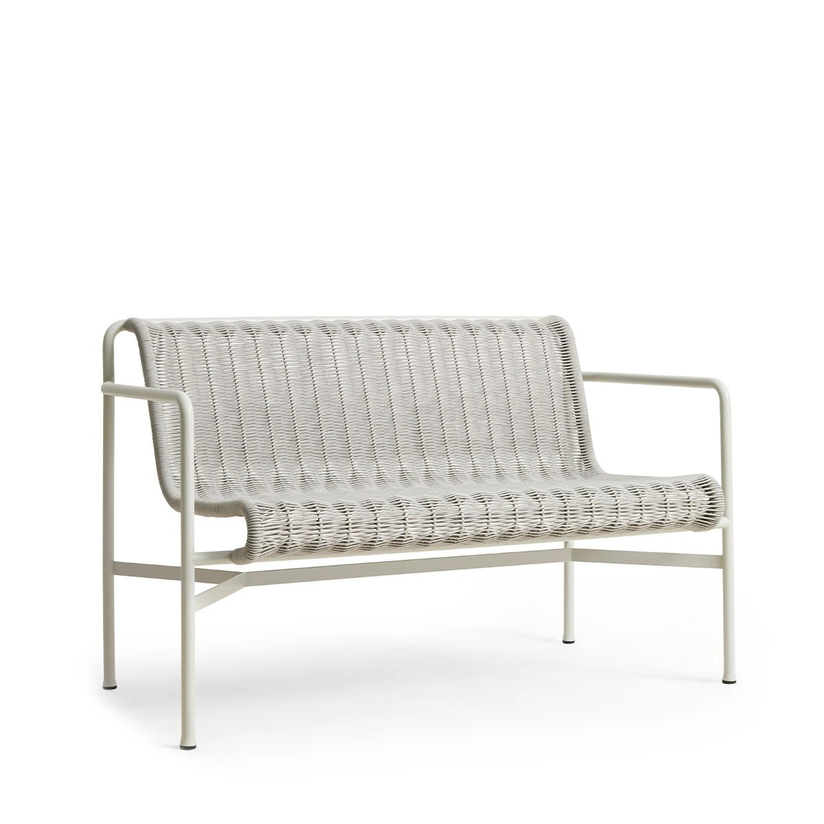 Palissade Cord Dining Bench Armrest Sky Grey - view 1