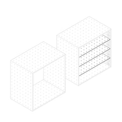 center center Shelf for Open module 3sizes - view 1