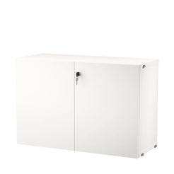 Cabinet With Lock White - view 1