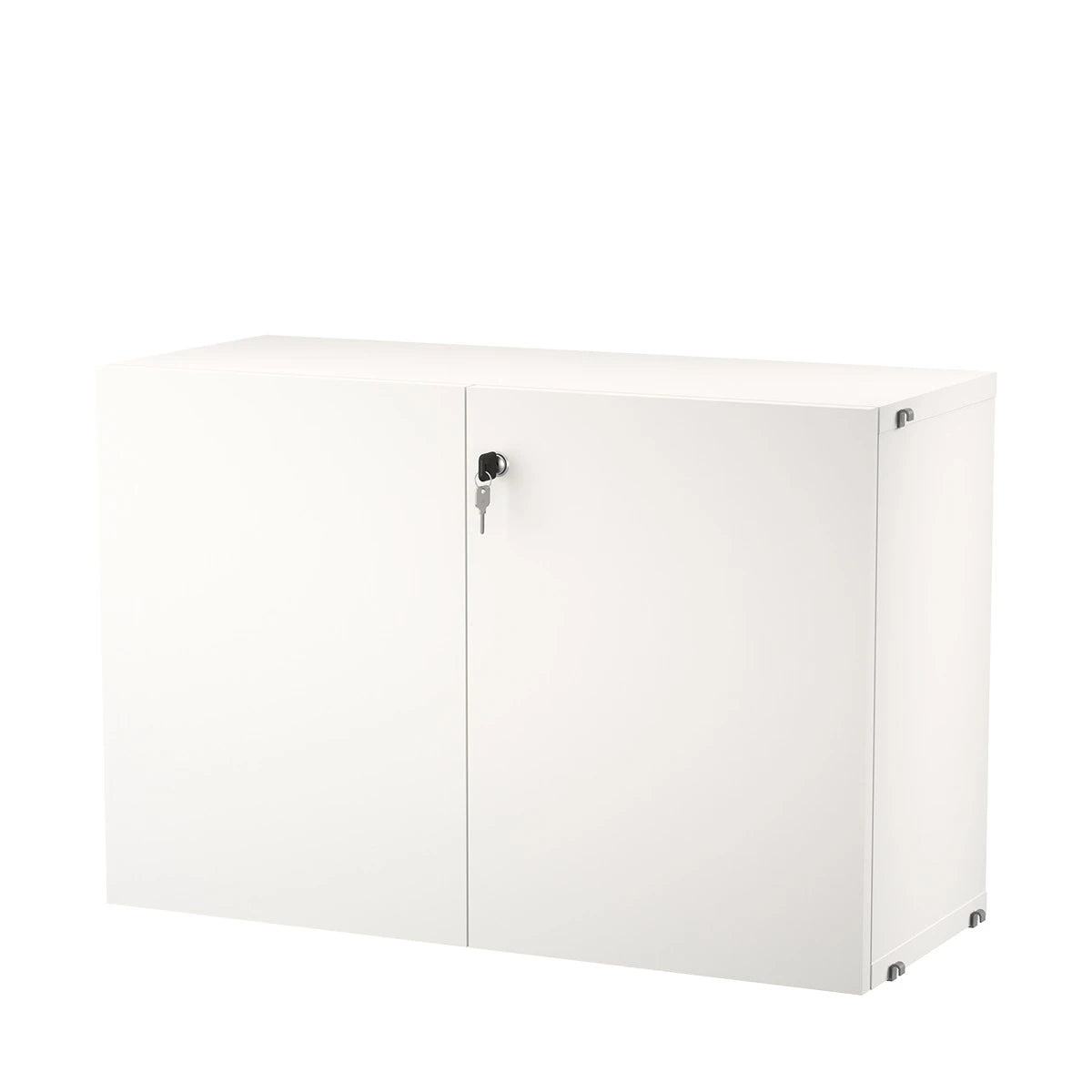 Cabinet With Lock White - view 1