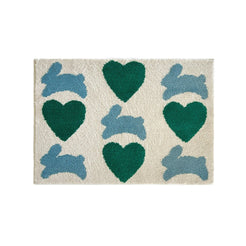 Bunny Bunny Blue Door Mat - view 1
