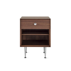 Nelson Thin Edge Walnut Bedside Table - view 1
