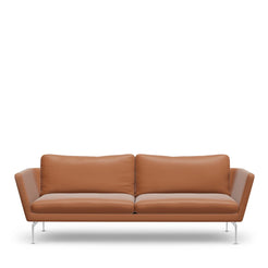 Suita Sofa 3-Seater Classic Back Cushion Leather Premium Cognac - view 1