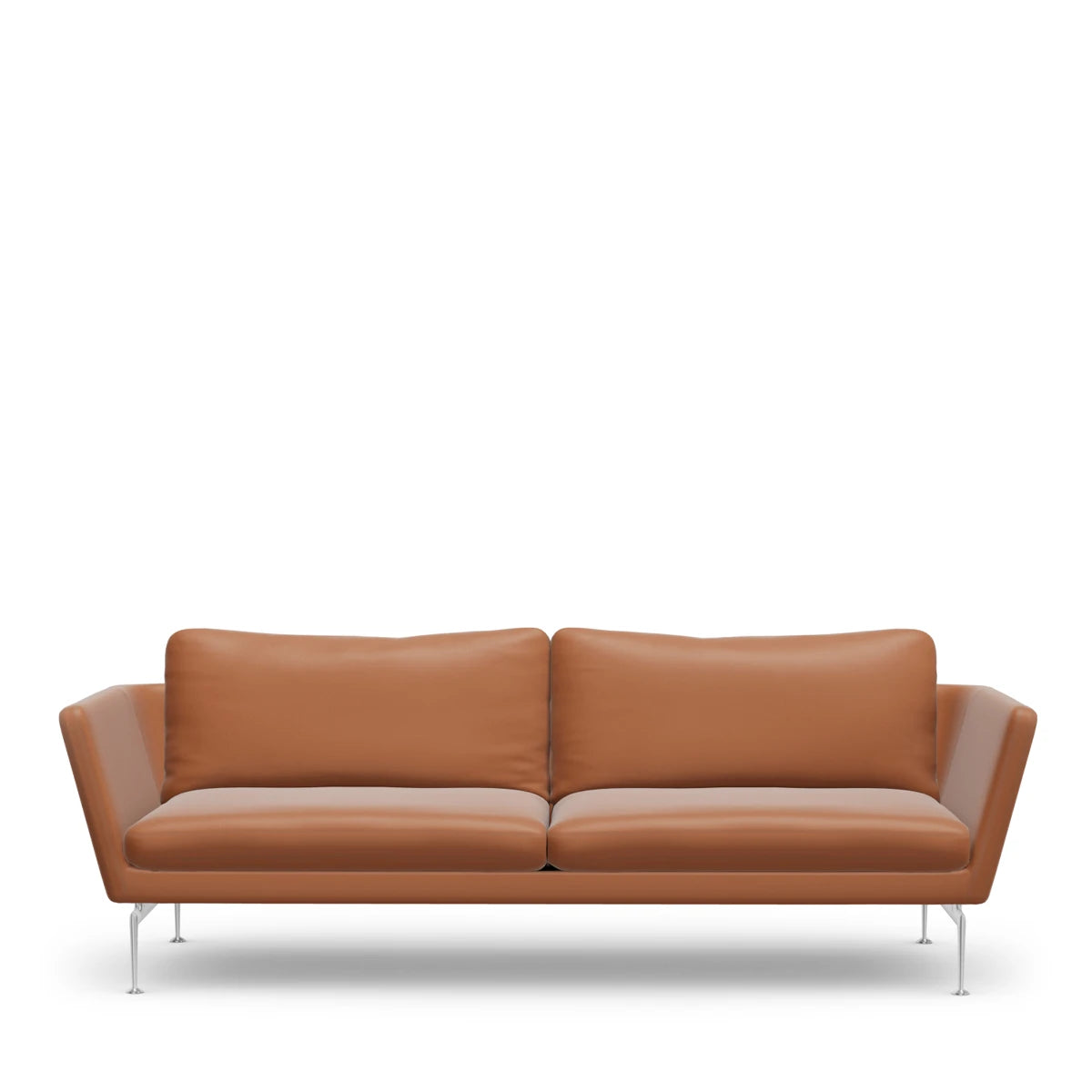 Suita Sofa 3-Seater Classic Back Cushion Leather Premium Cognac - view 1
