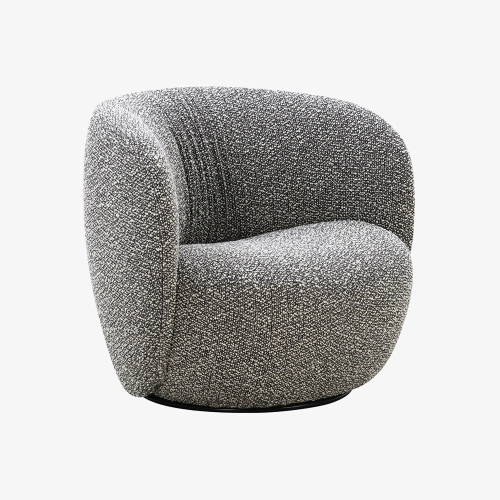 Ovata Lounge Chair Large Swivel Silenzio COL.08 - view 1