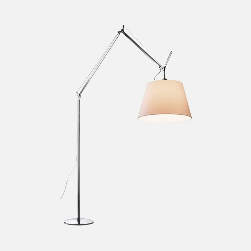 Tolomeo Mega Floor Lamp (Aluminum, Cream Shade, Dimmable) - view 1