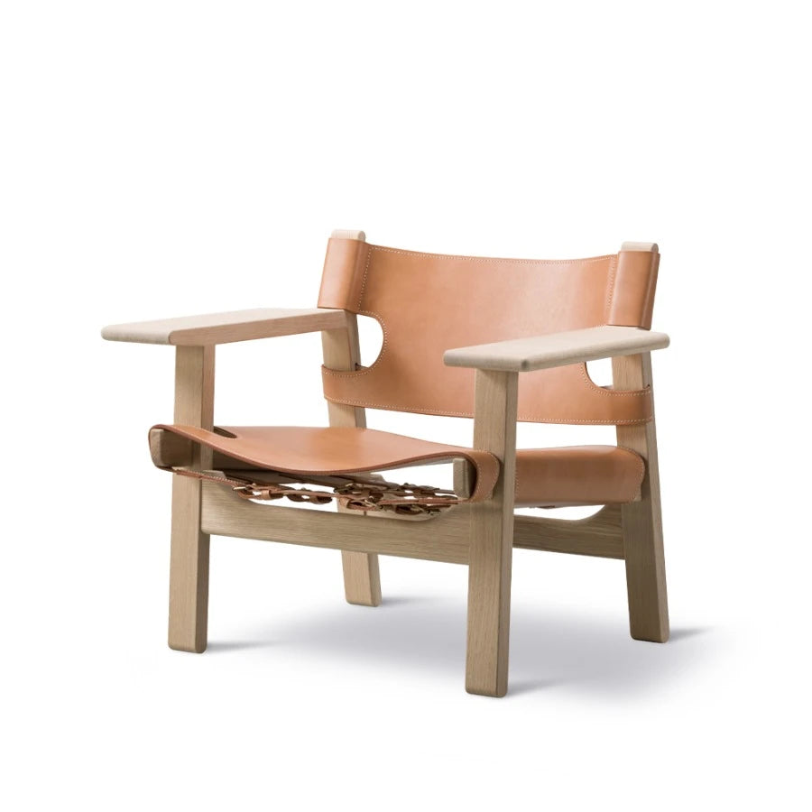 The Spanish Lounge Chair 2226 Oak Soap/Natural Leather - view 1