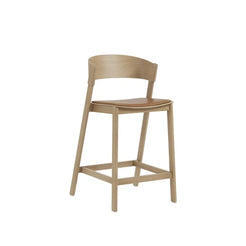 Cover Counter Stool H65 Oak/Refine Leather Cognac - view 1