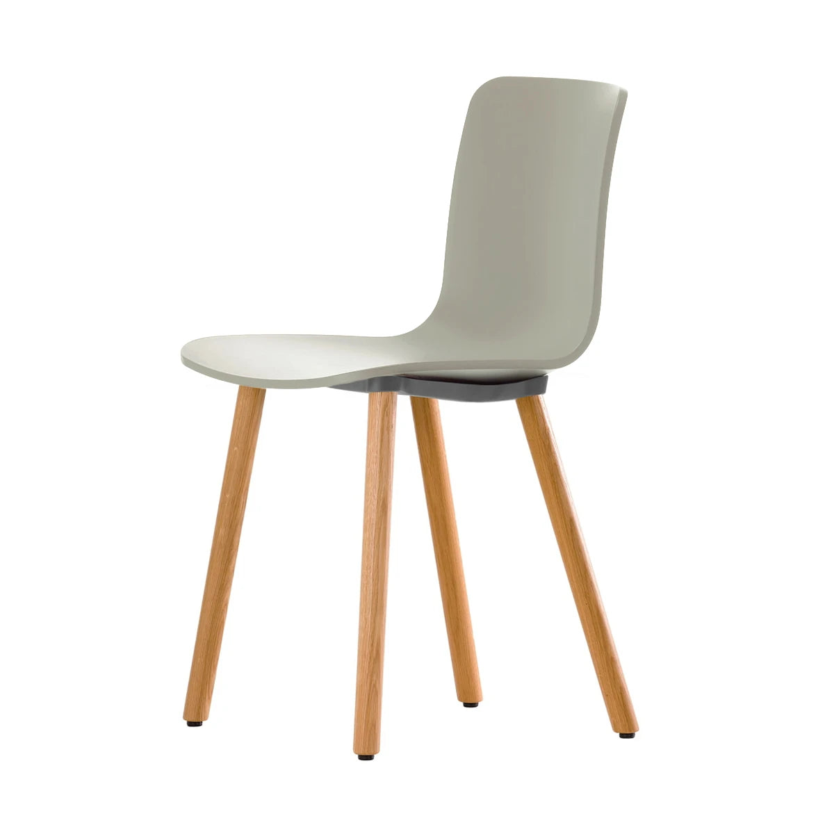 HAL Wood Seat Warm Grey-Base Natural Oak - view 1