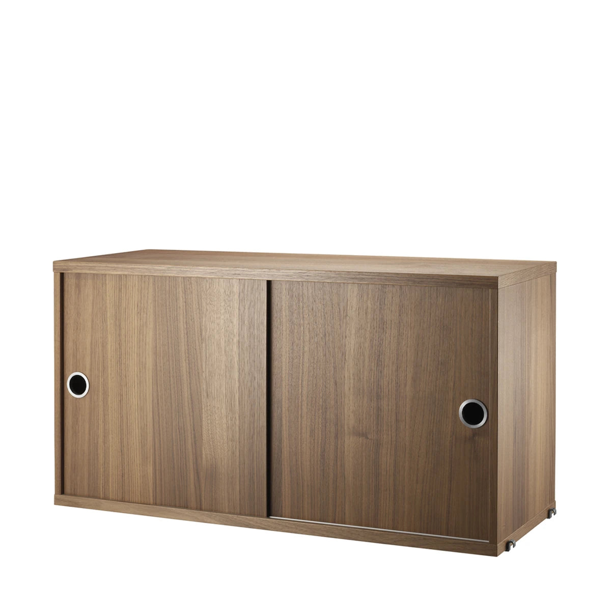Cabinet with Sliding Doors Walnut - view 1