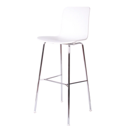HAL Stool High White Chromed Bar Stool - view 1