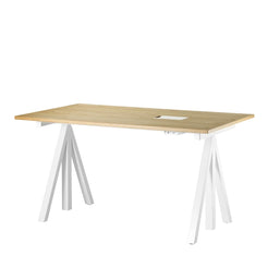 Works Height Adjustable Table Oak - view 1