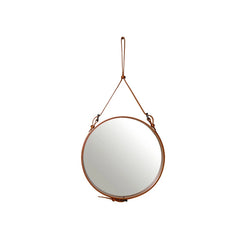 Adnet Wall Mirror Small dia.45 Tan - view 1