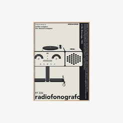 Radiophonograph rr 226 Poster White A1 - Wood Frame - view 1