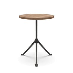 Officina Low Table Ø42 Walnut-Black Frame - view 1
