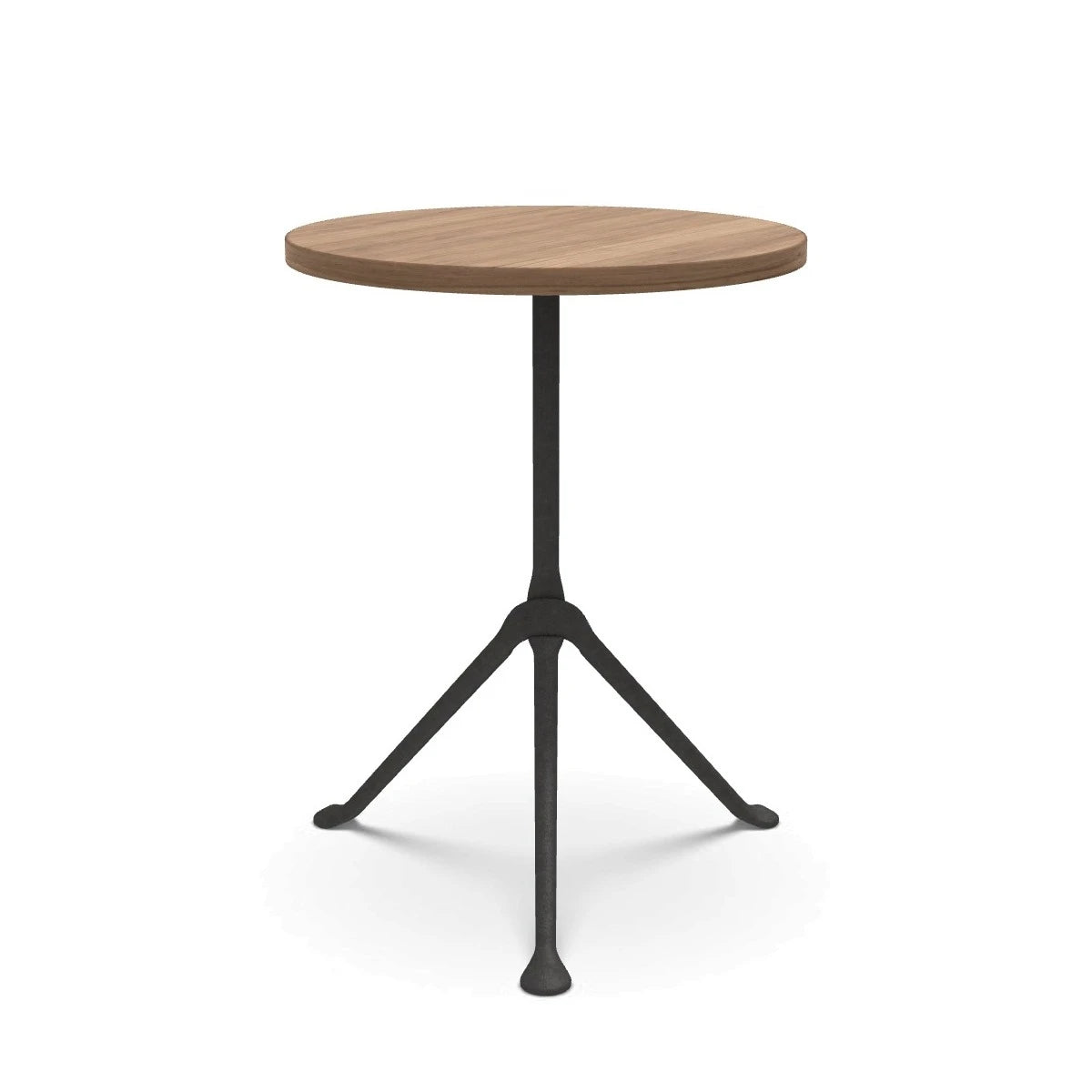 Officina Low Table Ø42 Walnut-Black Frame - view 1