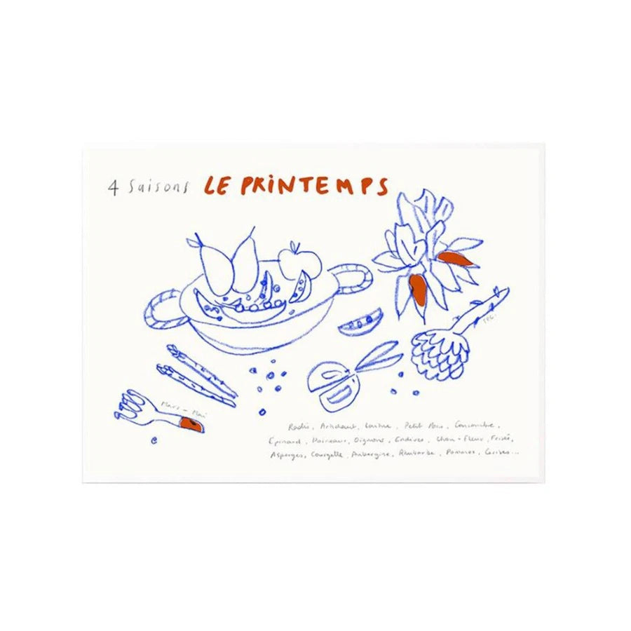 The Poster Club Another Art Project Le Printemps White Aluminum Frame 500 x 700 - view 1
