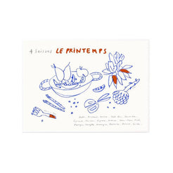 The Poster Club Another Art Project Le Printemps White Aluminum Frame 500 x 700 - view 1